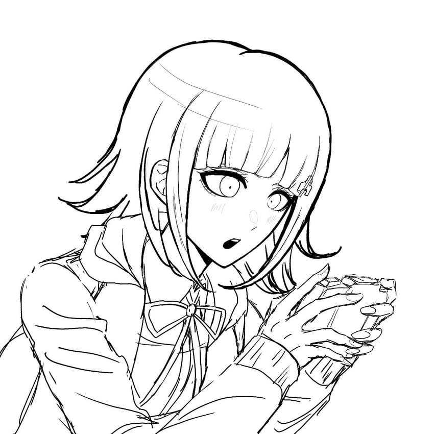 nanami chiaki (danganronpa and 1 more) drawn by jiu_huai