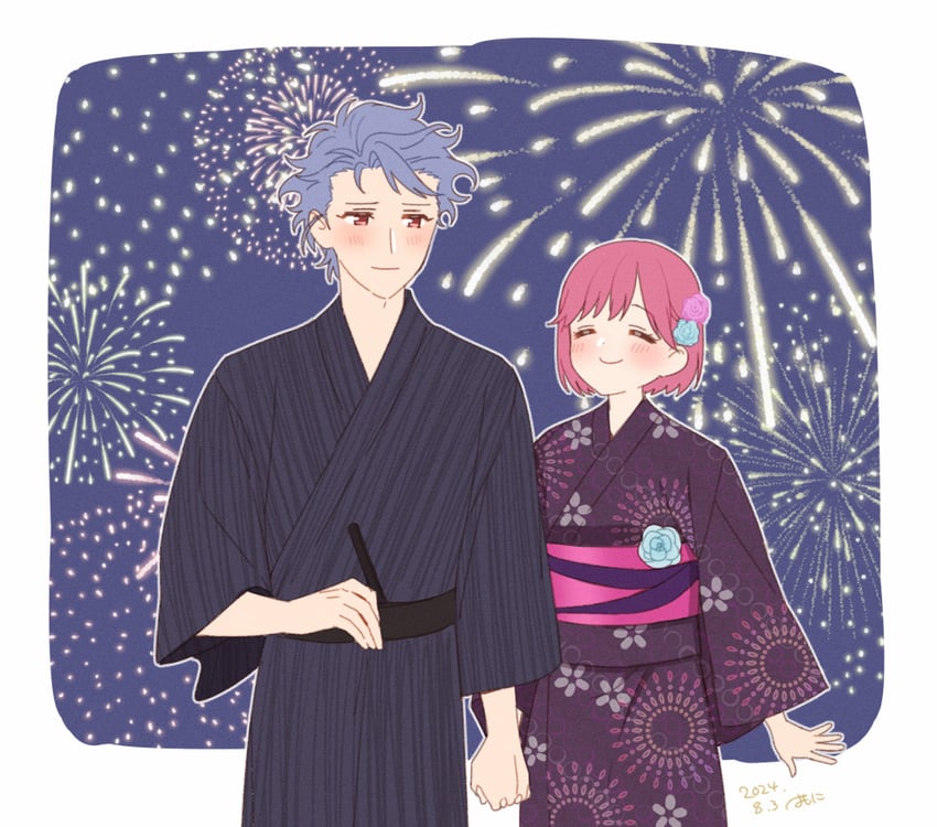 protagonist and shitara seiji (tokimeki memorial and 2 more) drawn by krudears