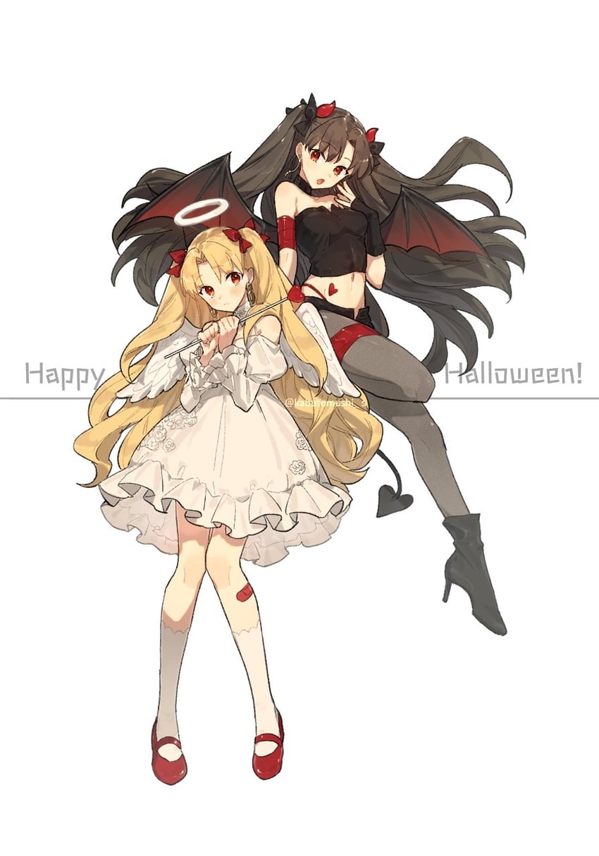 ereshkigal and ishtar (fate and 1 more) drawn by kabutomushi_s