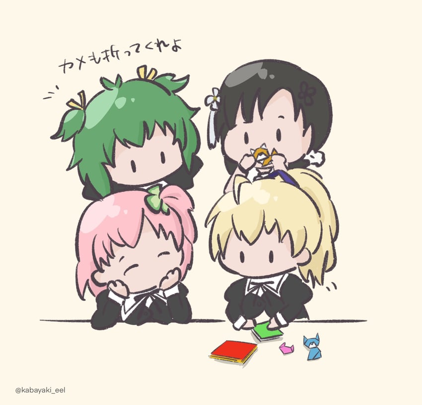 hitotsuyanagi riri, wang yujia, ando tazusa, and yoshimura thi mai (assault lily) drawn by kabayaki_(kabayaki_eel)
