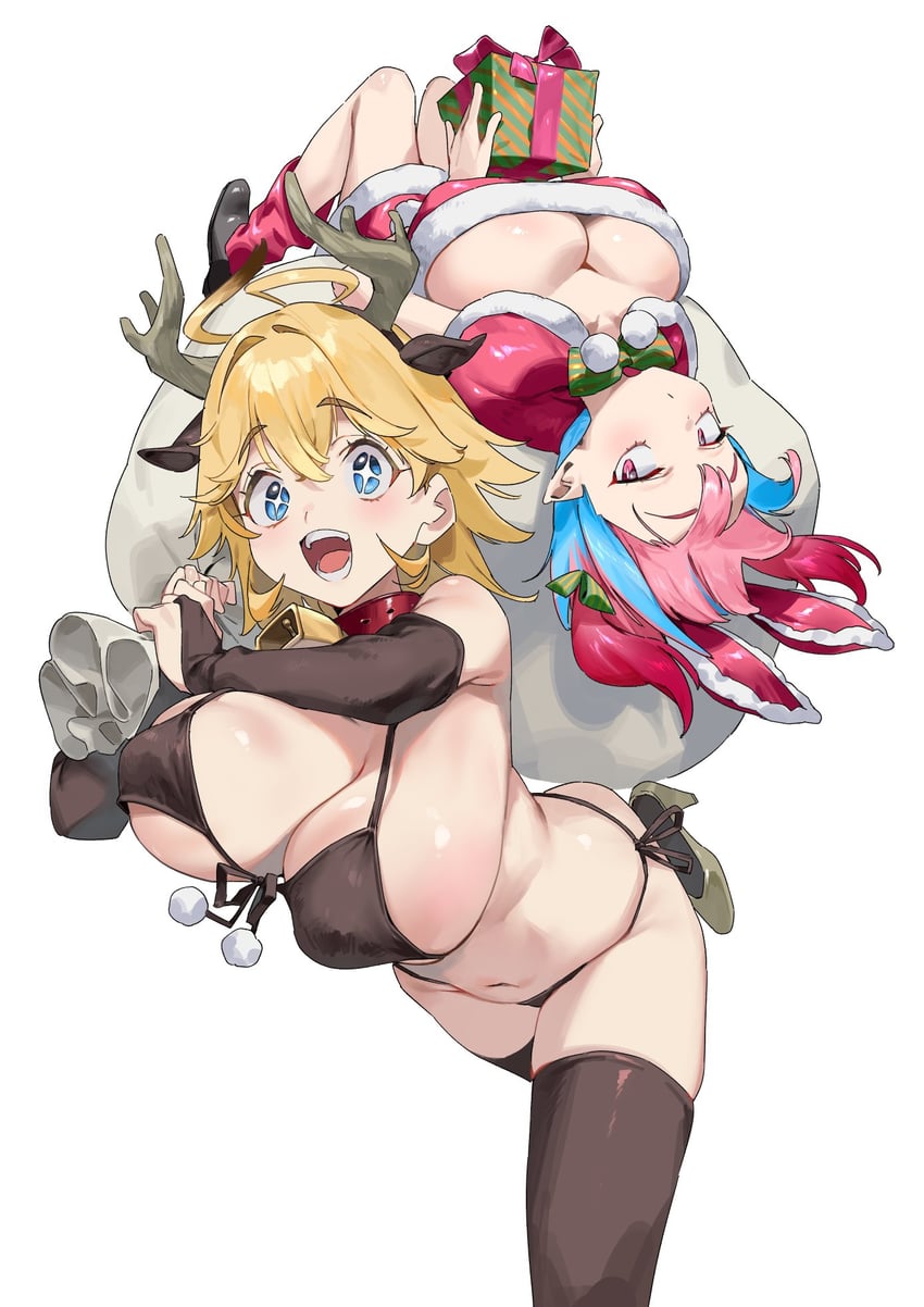 kanan and jeanne (kanan-sama wa akumade choroi) drawn by nonco