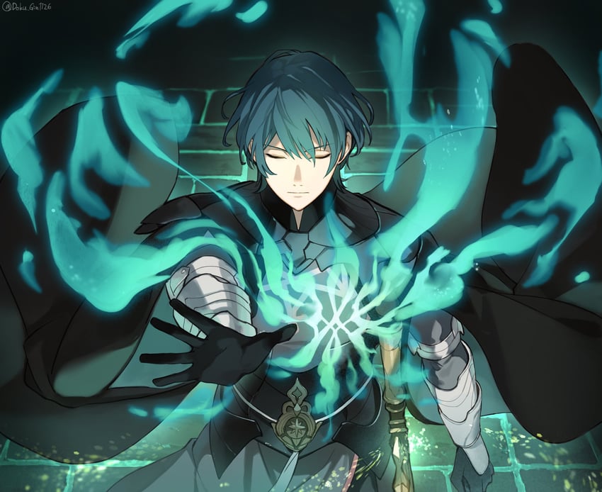 male byleth (fire emblem and 1 more) drawn by doku_gin1126