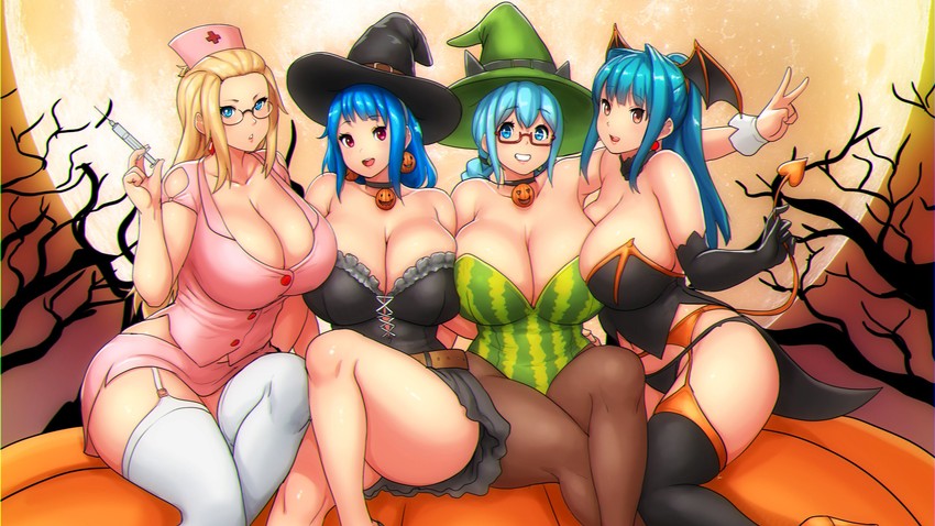 rina atherina, inne sulistya robin, inchou, and ran (original and 1 more) drawn by erkaz