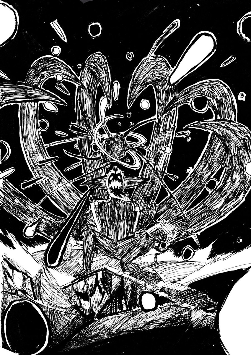 uzumaki naruto and kurama (naruto and 1 more) drawn by baos3113