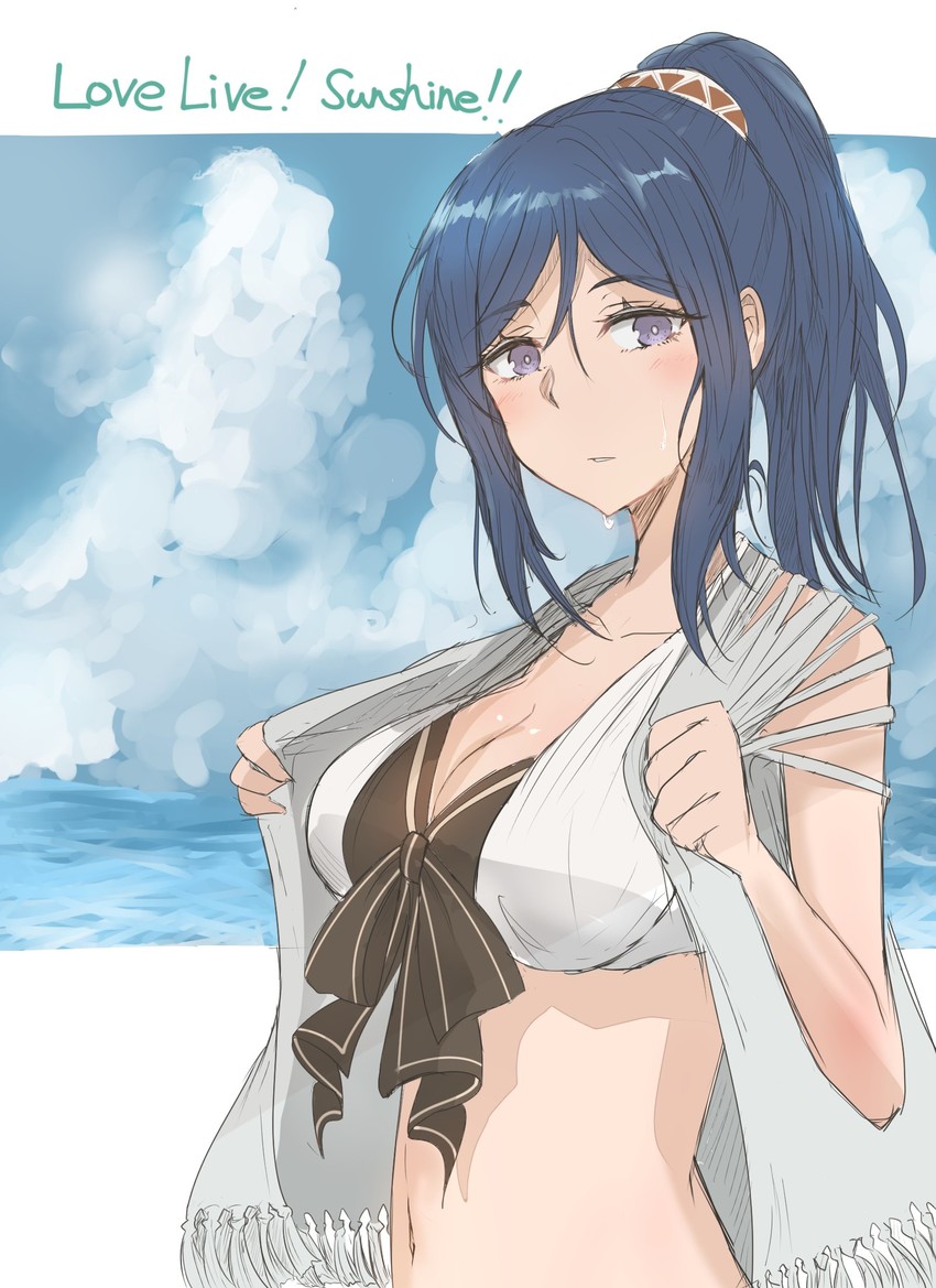 matsuura kanan (love live! and 1 more) drawn by gin_moku