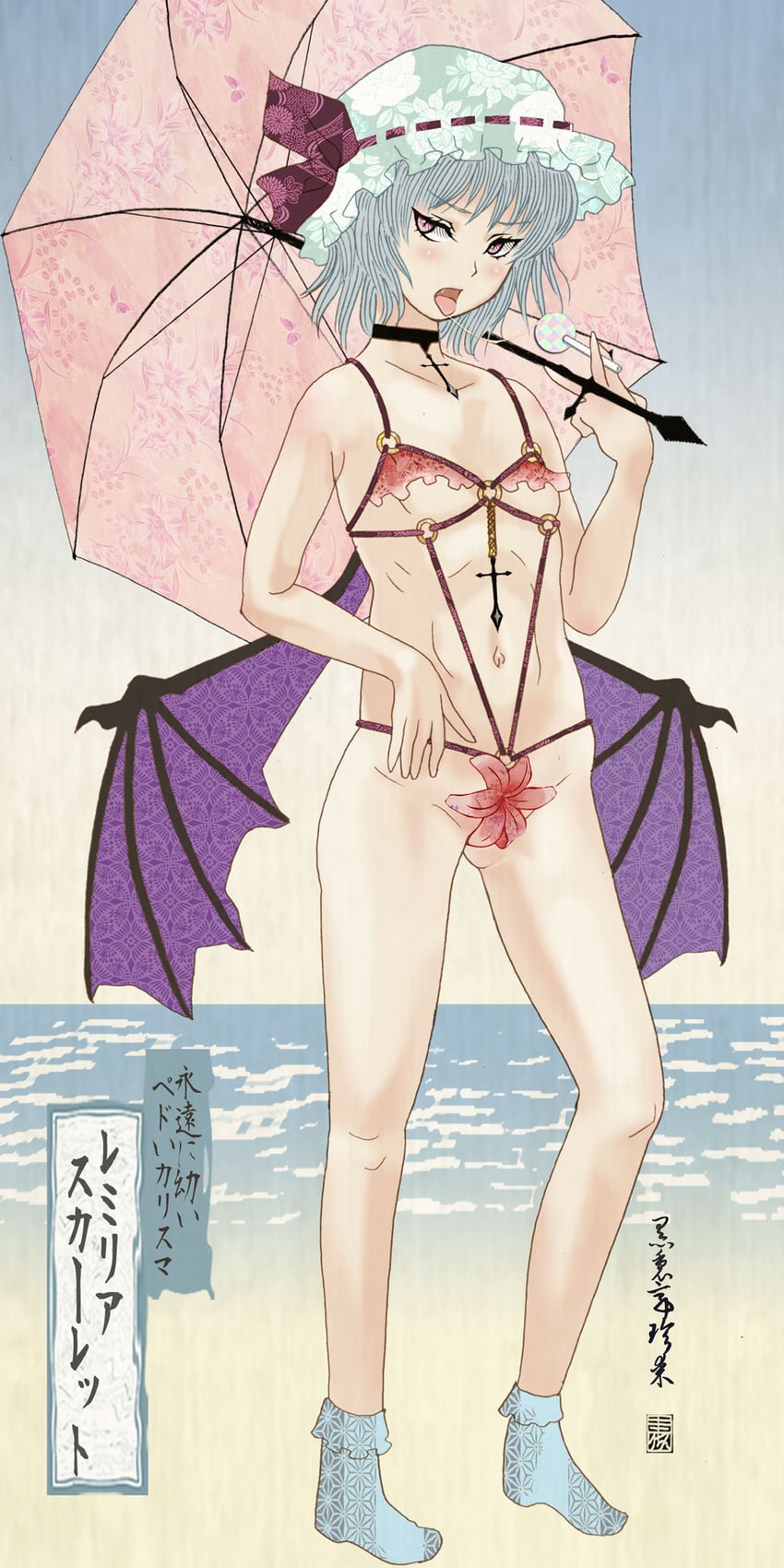 remilia scarlet (touhou) drawn by cloritin