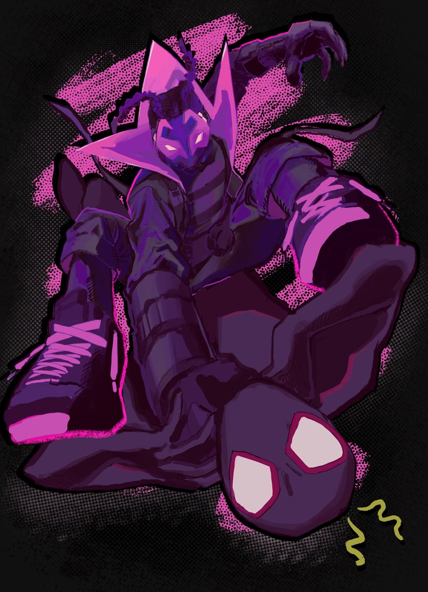 miles morales, spider-man, miles g. morales, and prowler (marvel and 3 more) drawn by tami_tome_mo