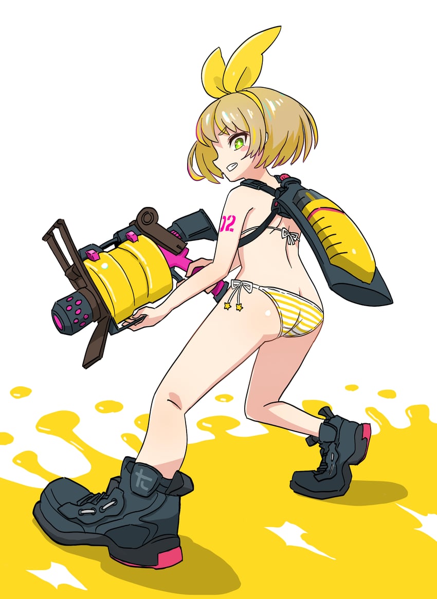 kagamine rin (vocaloid and 2 more) drawn by sumiyama