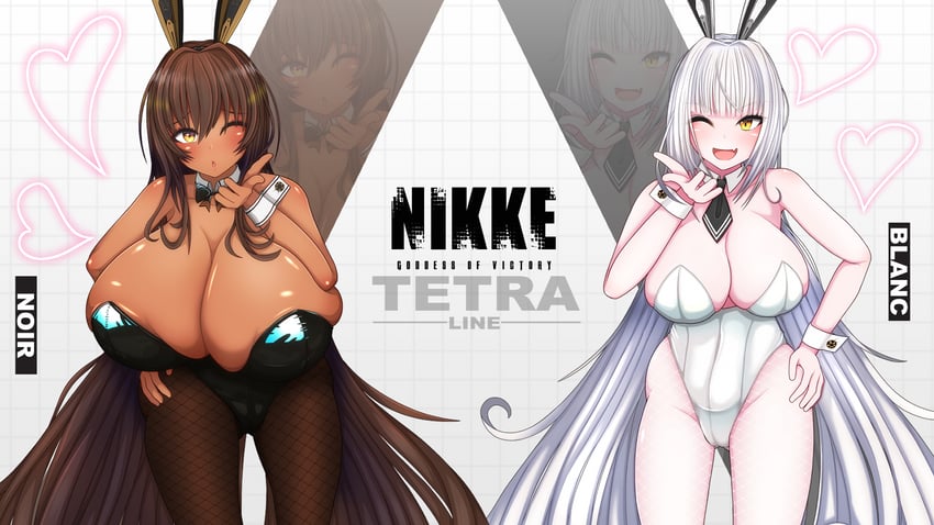 noir and blanc (goddess of victory: nikke) drawn by illust_riotya