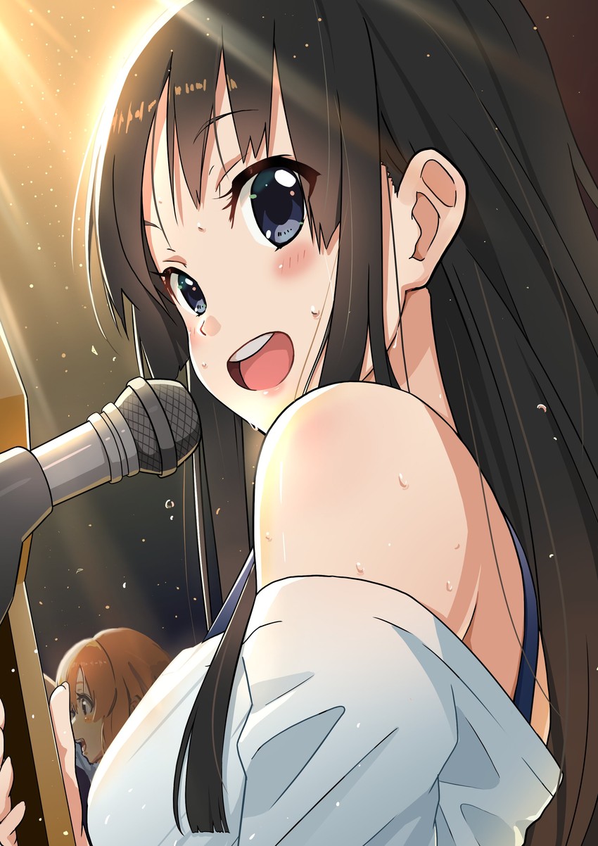 akiyama mio and hirasawa yui (k-on!) drawn by shima46