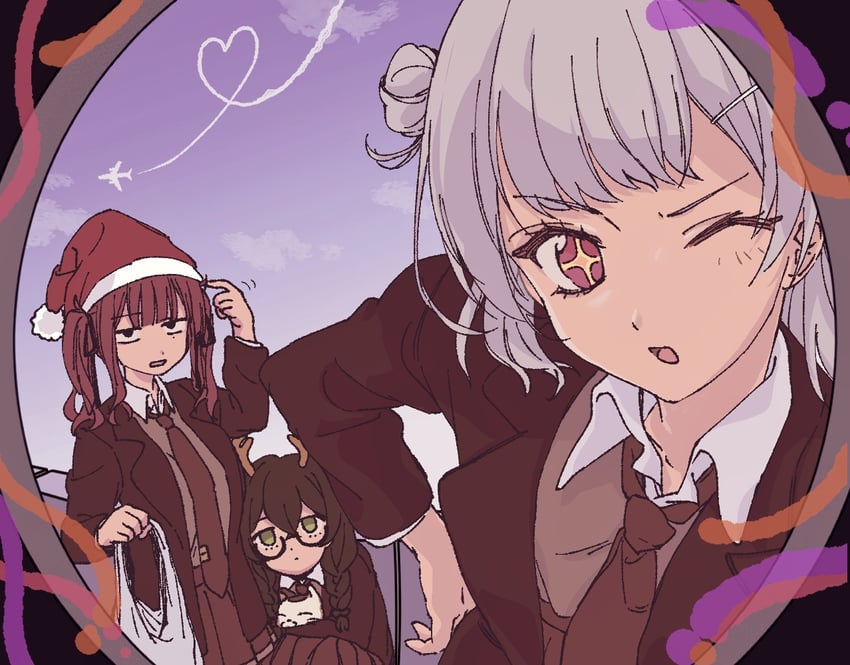 koharu rikka, natsuki karin, and hanakuma chifuyu (synthesizer v and 2 more) drawn by hakamada_tama