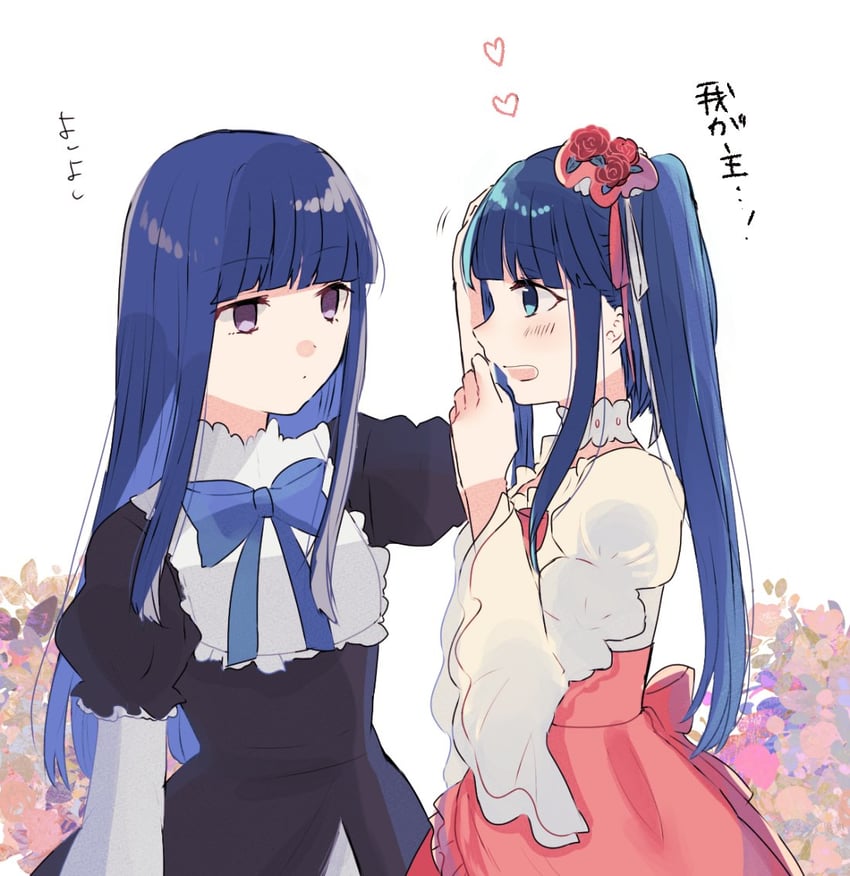 frederica bernkastel and furudo erika (umineko no naku koro ni) drawn by momonkii