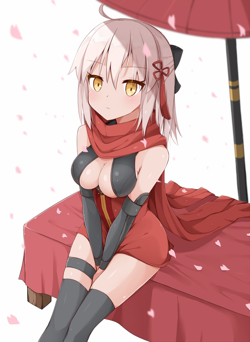 okita souji and okita souji alter (fate and 1 more) drawn by kamu_(geeenius)