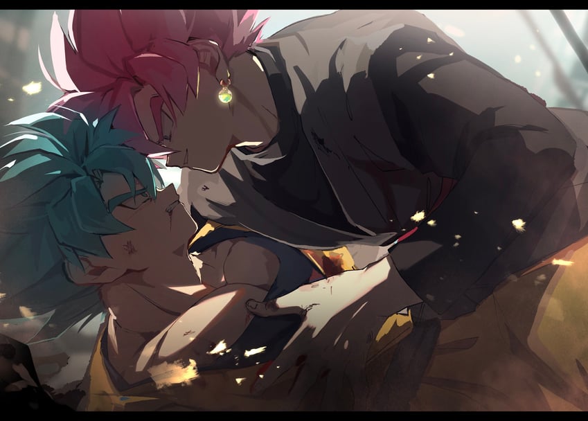 son goku and goku black (dragon ball and 1 more) drawn by yutose_0