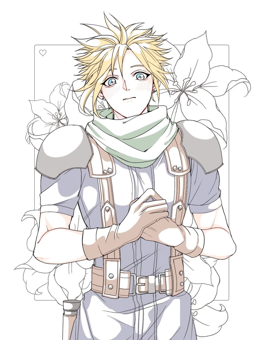 cloud strife (final fantasy and 2 more) drawn by y_skk