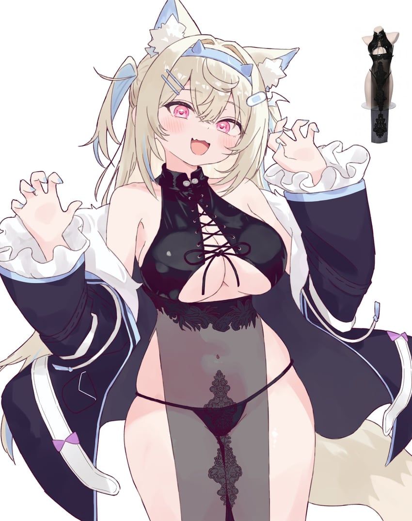 fuwawa abyssgard (hololive and 1 more) drawn by dirty_manaty