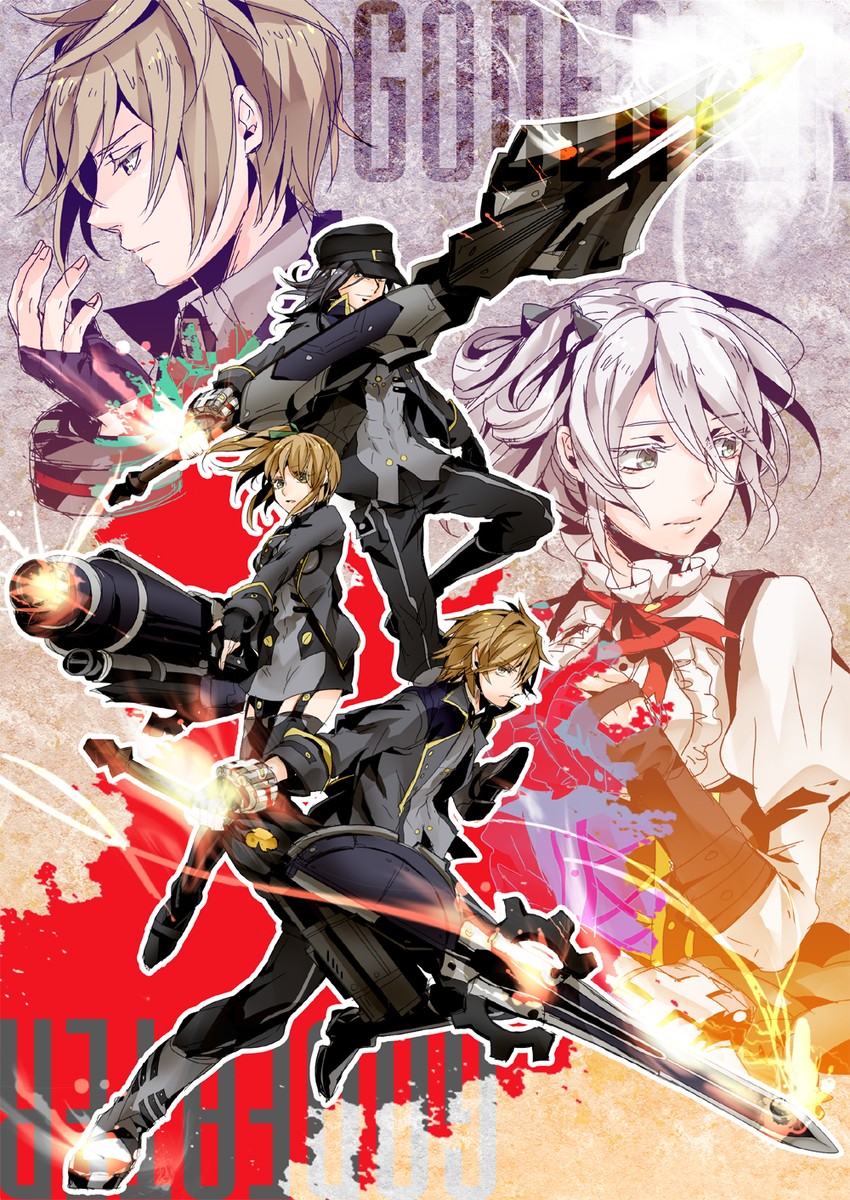 ciel alencon, player, and julius visconti (god eater and 1 more) drawn by nagi117