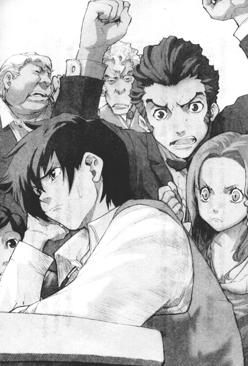 firo prochainezo, miria harvent, and isaac dian (baccano!) drawn by enami_katsumi and narita_ryohgo_(mangaka)