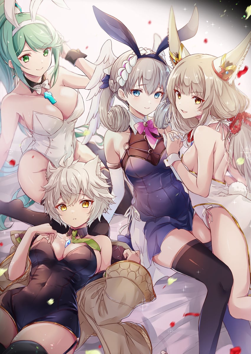 nia, pneuma, melia antiqua, and na'el (xenoblade chronicles and 4 more) drawn by ui_frara