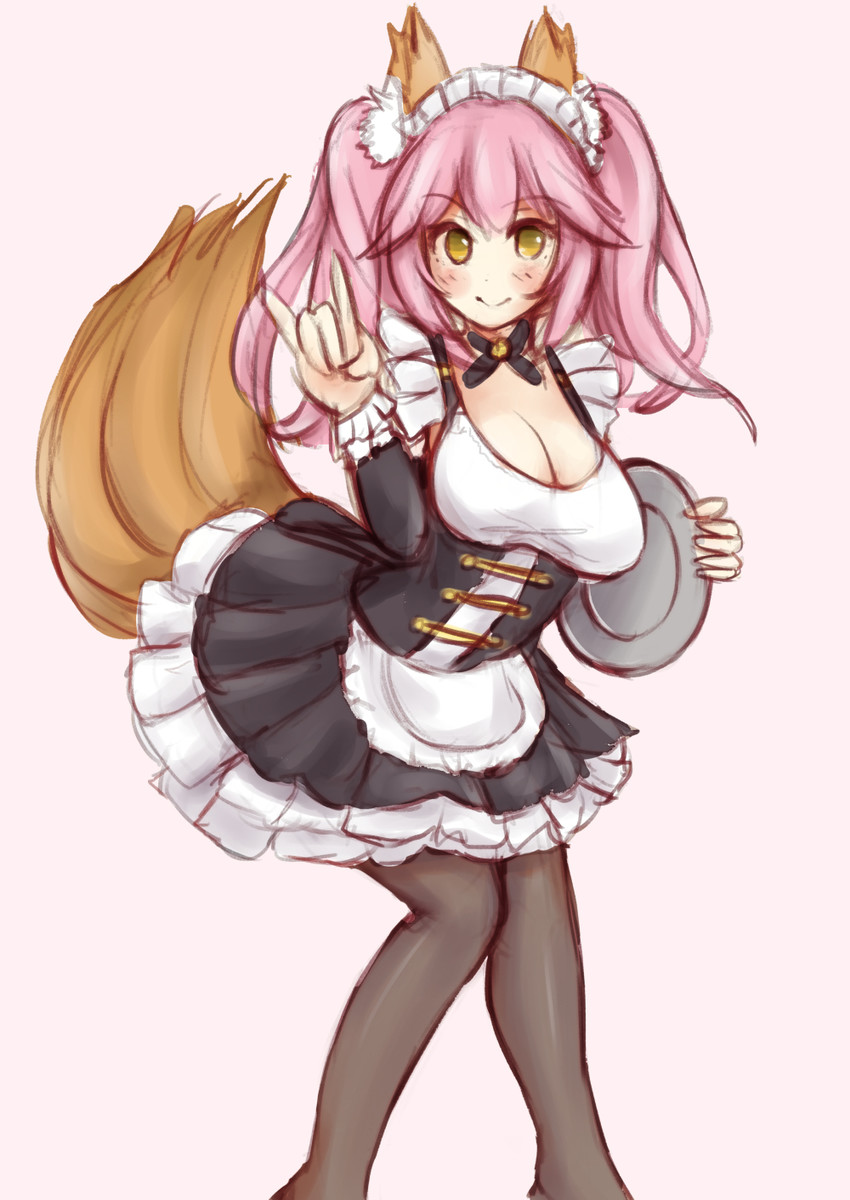 tamamo and tamamo no mae (fate and 2 more) drawn by karin260rs