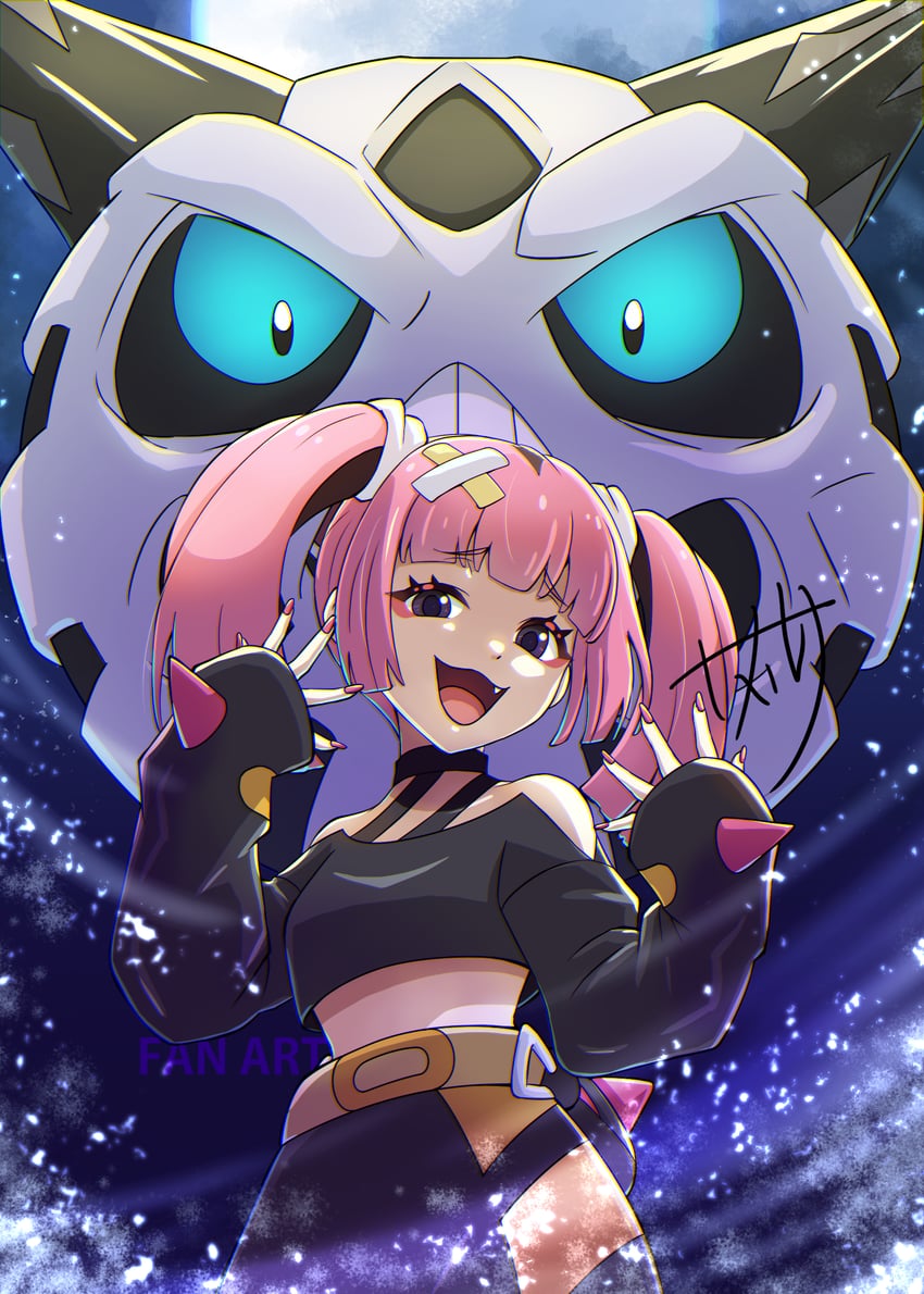 coral and glalie (pokemon and 1 more) drawn by skarameru