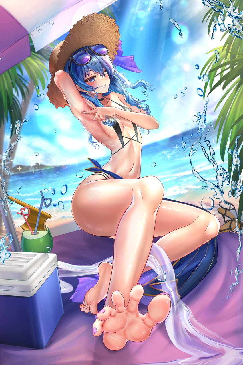 hoshimachi suisei (hololive) drawn by jagoo