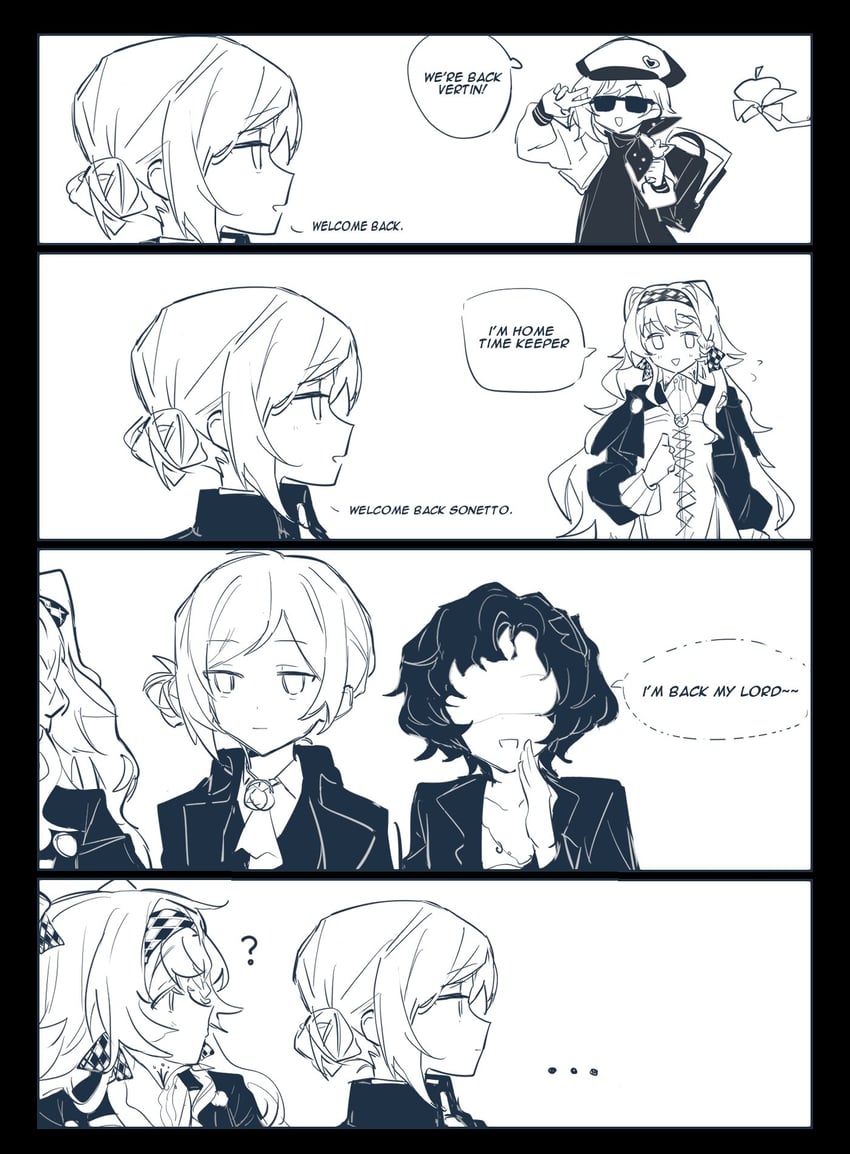 vertin, sonetto, regulus, schneider, and apple (reverse:1999) drawn by kaeshi_(yuukaeshi)