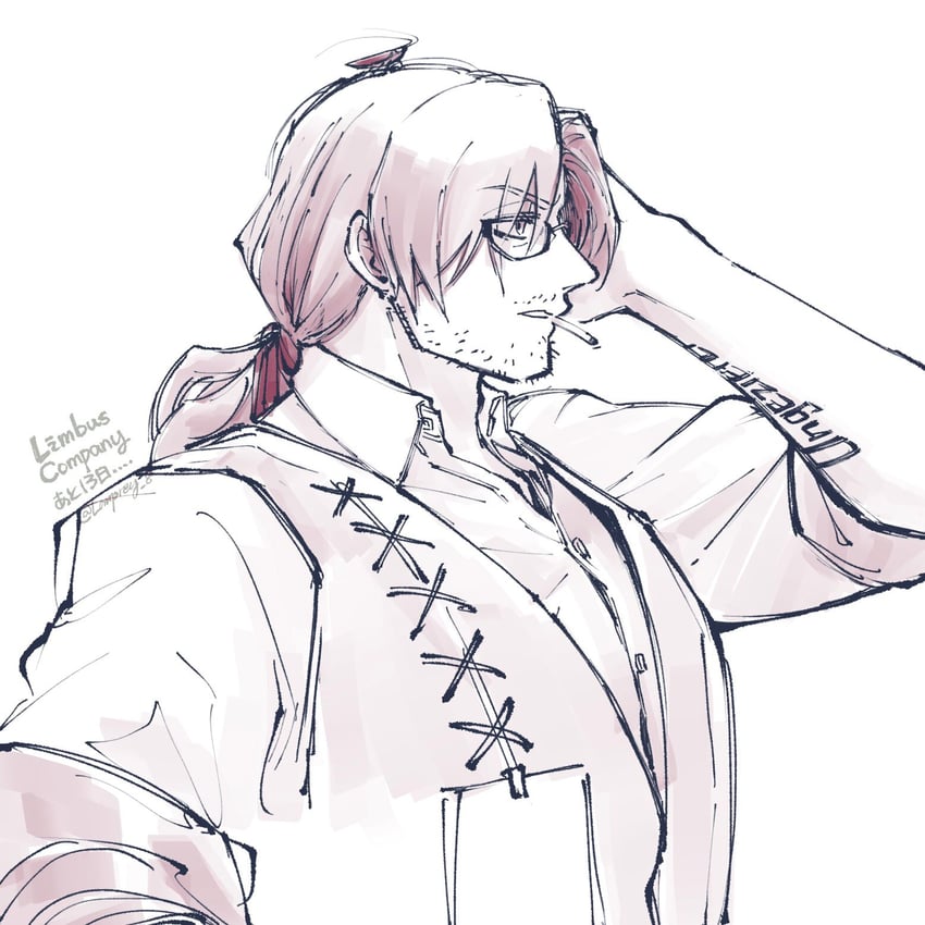 gregor (project moon and 1 more) drawn by yatsumeunagi