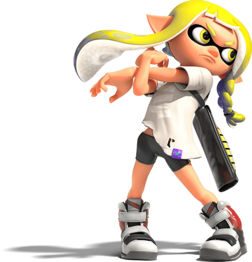 inkling player character, inkling girl, and veronika (splatoon and 1 more)
