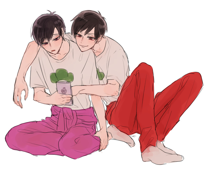 matsuno osomatsu and matsuno todomatsu (osomatsu and 1 more) drawn by zy_(dondokodo-mu)