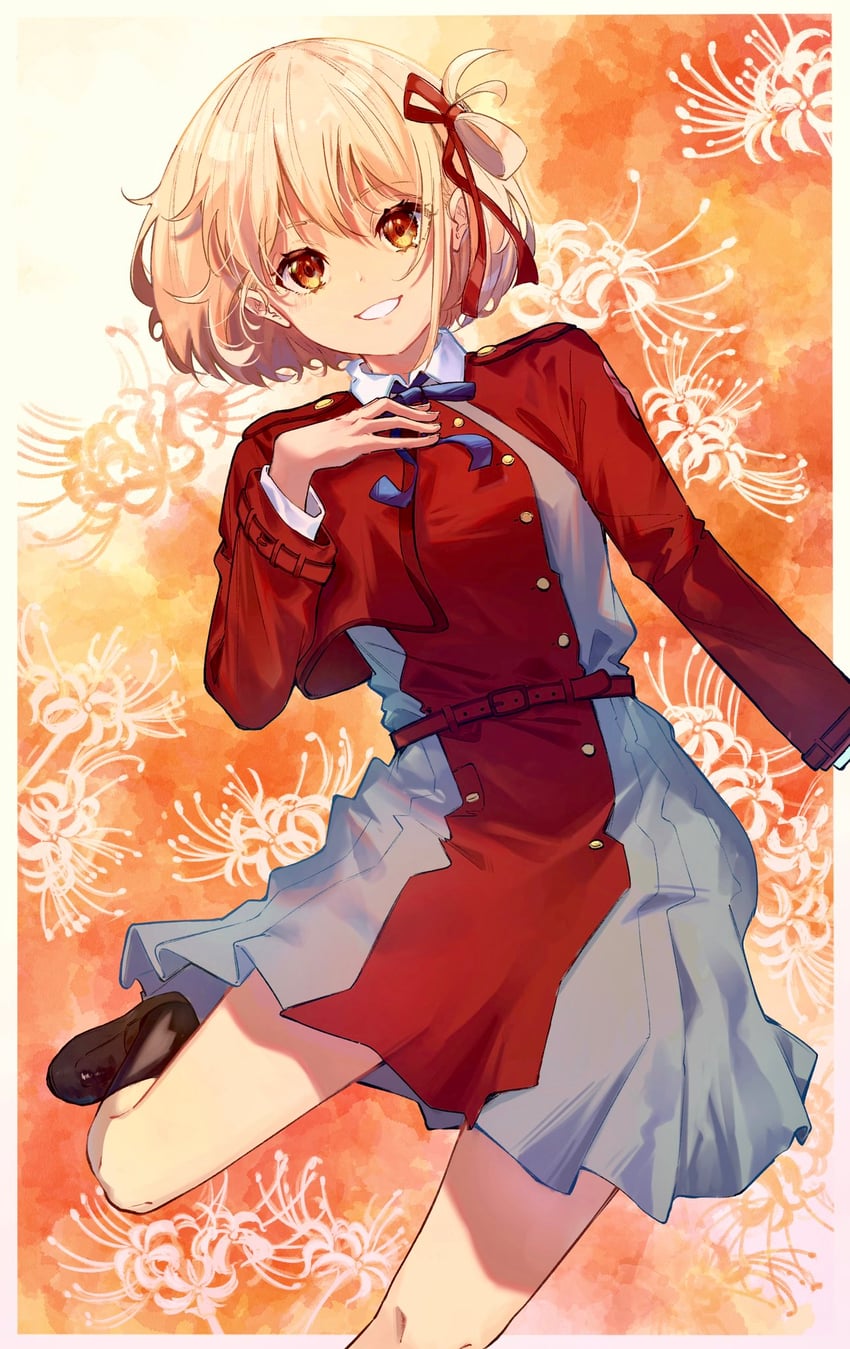 nishikigi chisato (lycoris recoil) drawn by ooyama_ryou