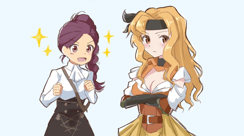 petra macneary and brigid (fire emblem and 3 more) drawn by kwz_ini