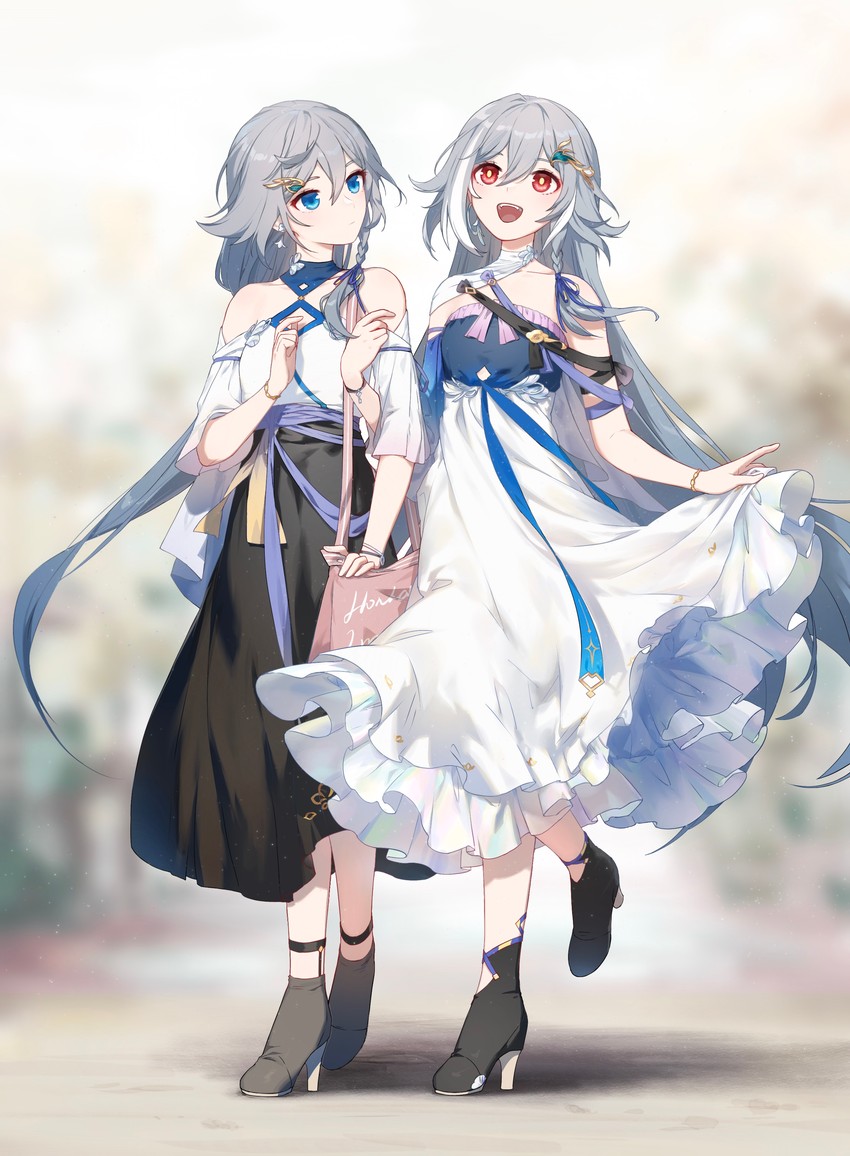 fu hua and herrscher of sentience (honkai and 1 more) drawn by rafaelaaa