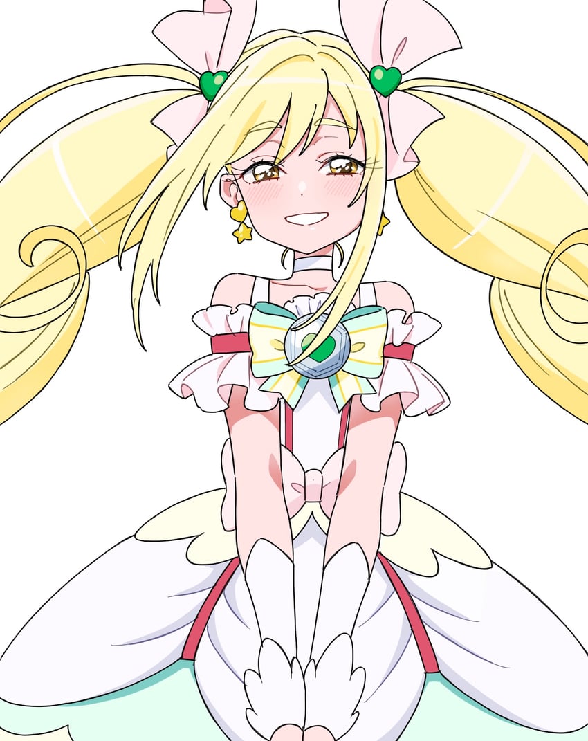 sakagami ayumi and cure echo (precure and 2 more) drawn by shirako_love