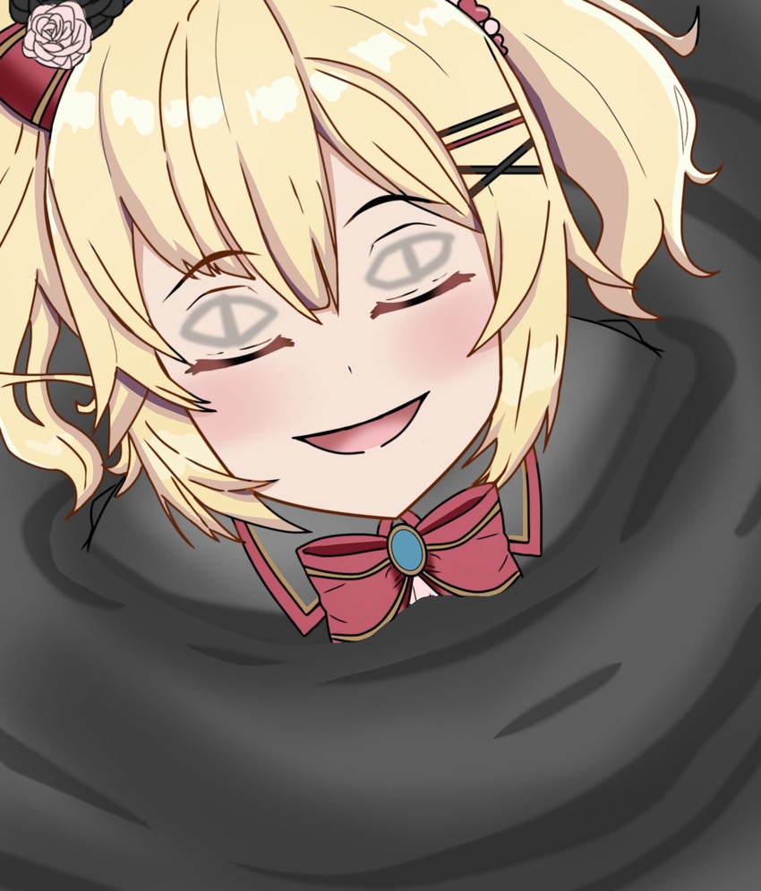 akai haato and chin-chin (hololive and 1 more) drawn by ashra_kun