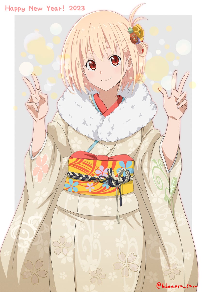 nishikigi chisato (lycoris recoil) drawn by takemura-san_(zrxv2445)