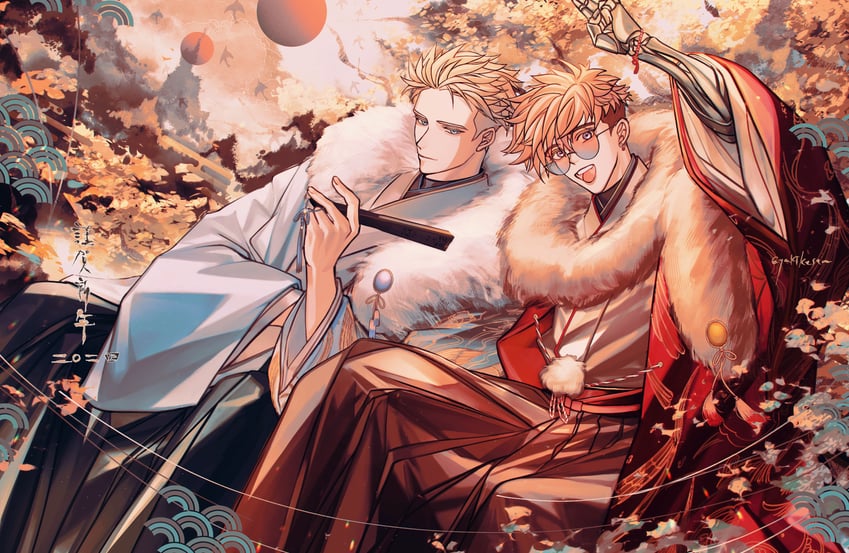 vash the stampede and millions knives (trigun and 1 more) drawn by yakikesen