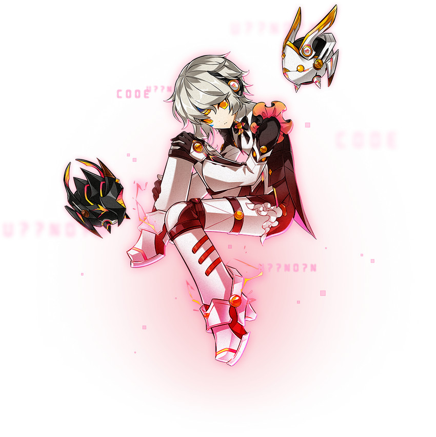 eve, remy, moby, and code: unknown (elsword) drawn by hwansang