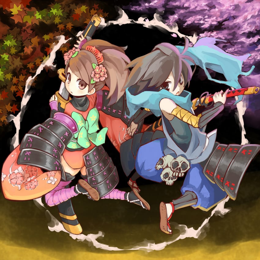 momohime and kisuke (oboro muramasa) drawn by zizi_niisan