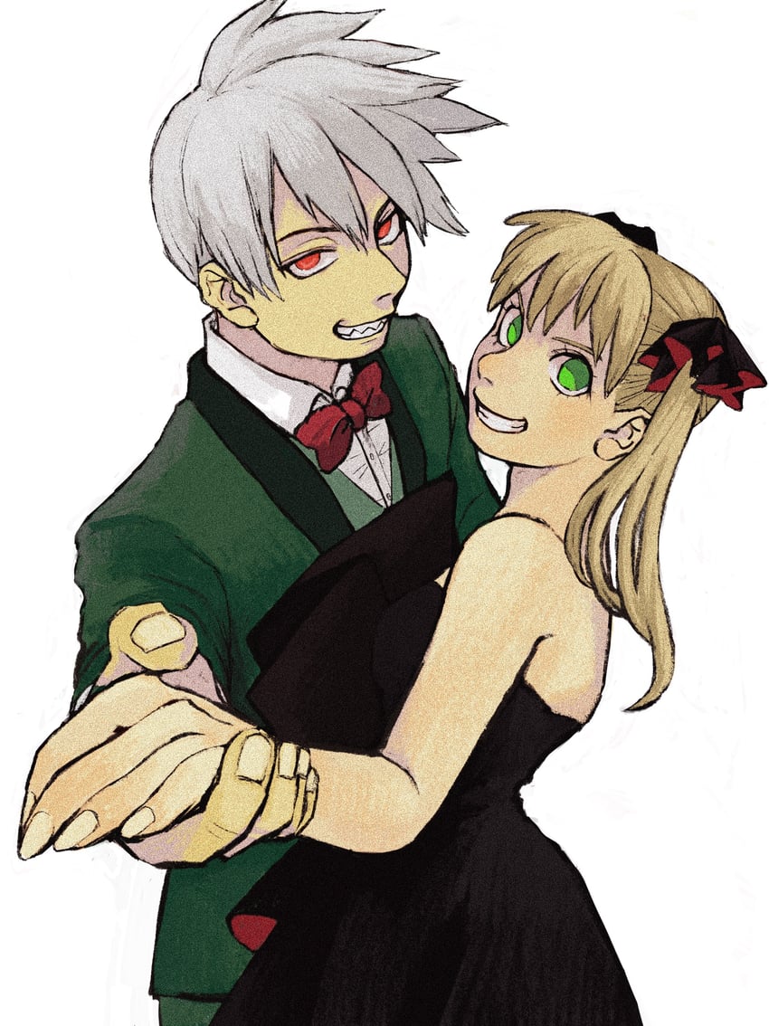maka albarn and soul evans (soul eater) drawn by longlong_tail