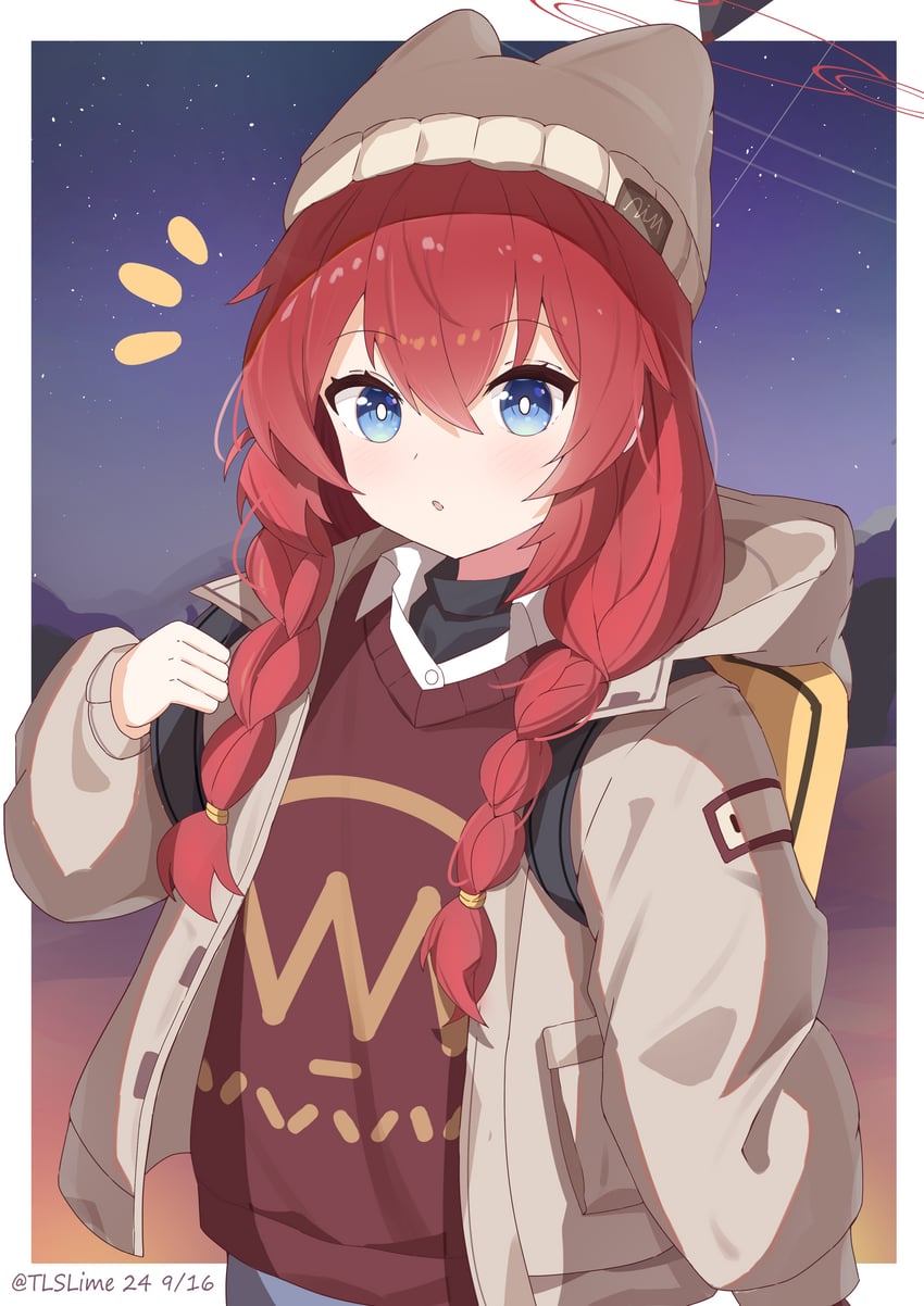 maki (blue archive) drawn by tlslime