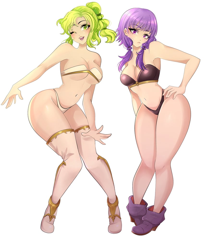 lute and l'arachel (fire emblem and 1 more) drawn by kyhsoren