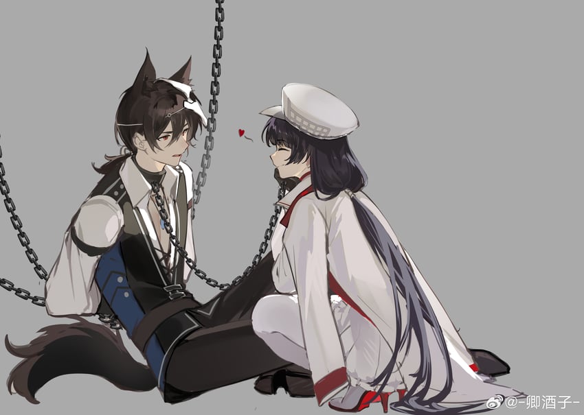 ayn alwyn and heroine (lovebrush chronicles) drawn by qing_jiuzi