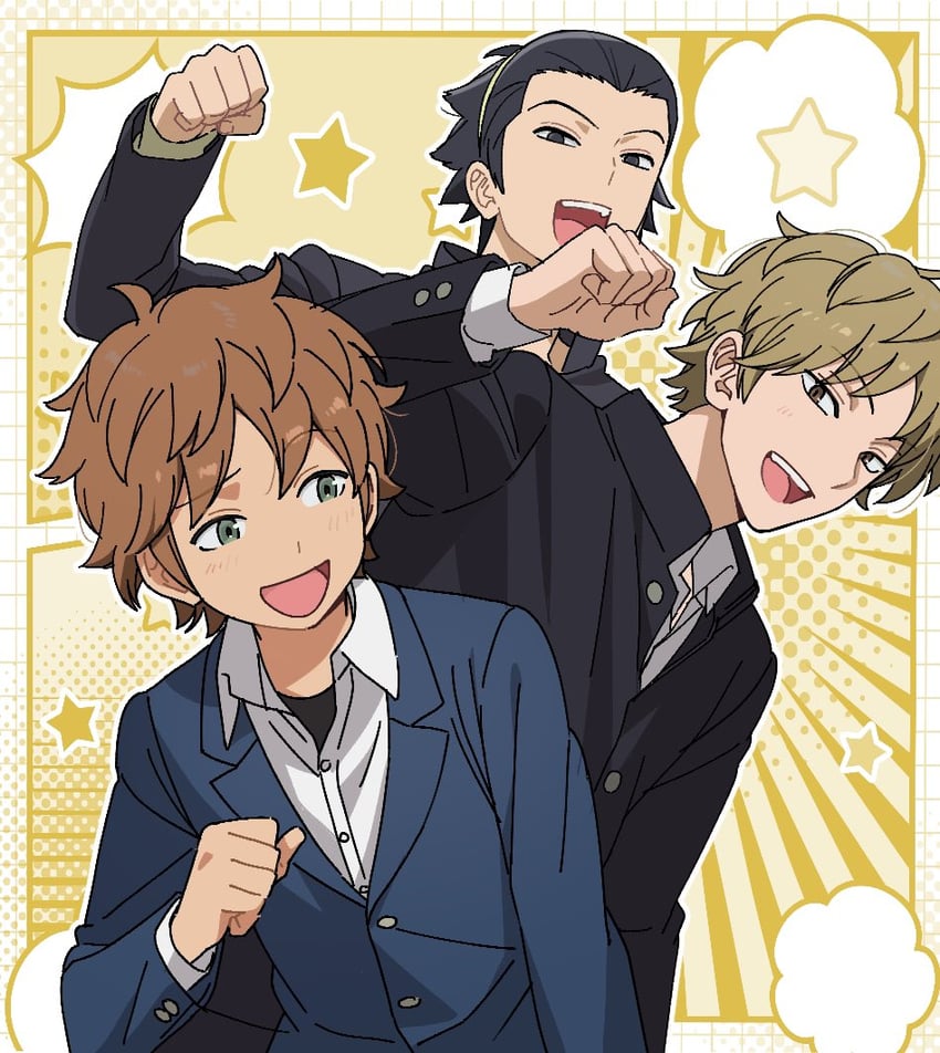 izumi kouhei, yoneya yousuke, and midorikawa shun (world trigger) drawn by nocchan_chicchi