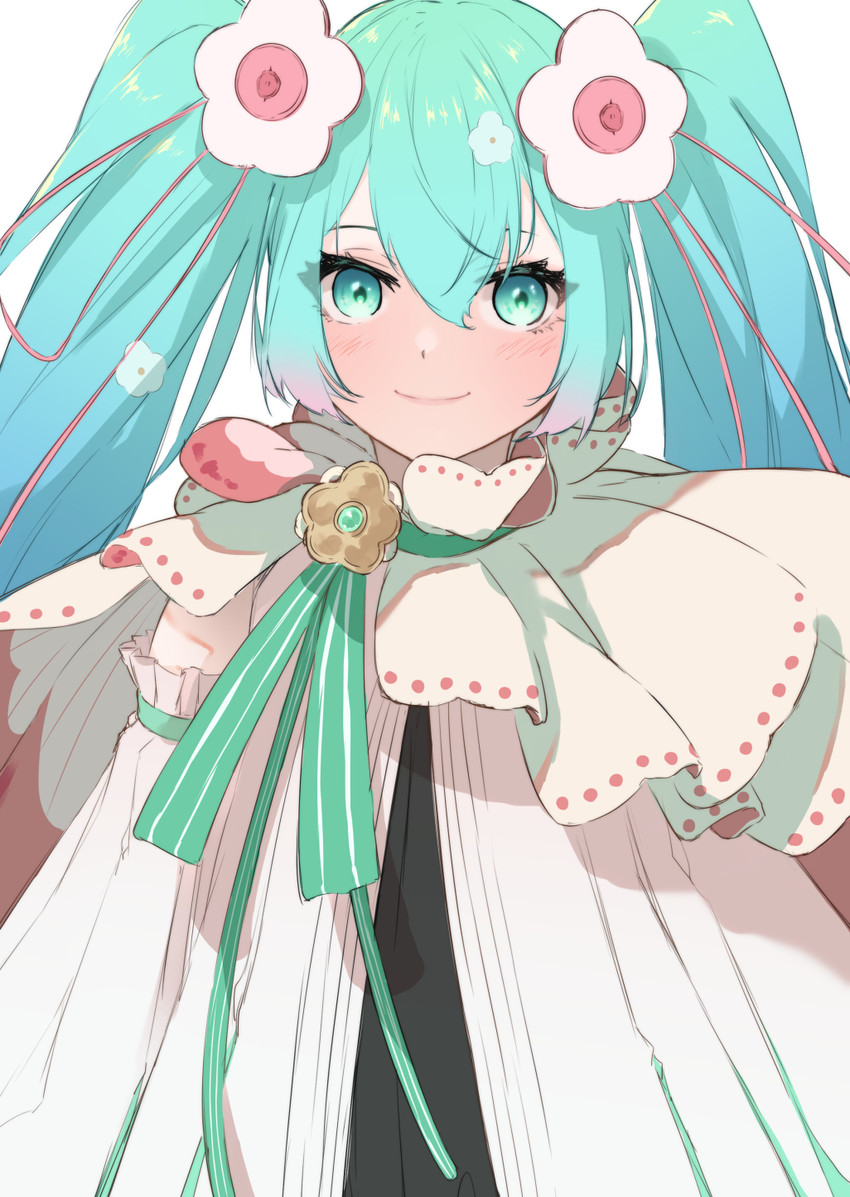 hatsune miku and magical mirai miku (vocaloid and 1 more) drawn by azusa_(azunyan12)