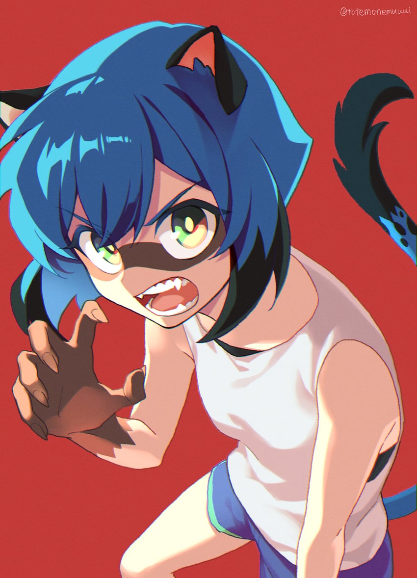 kagemori michiru (brand new animal) drawn by totemonemuuui