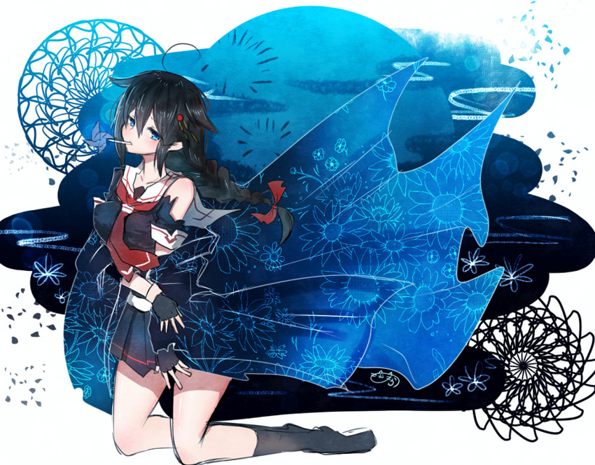 shigure and shigure kai ni (kantai collection) drawn by nora_(salatto)