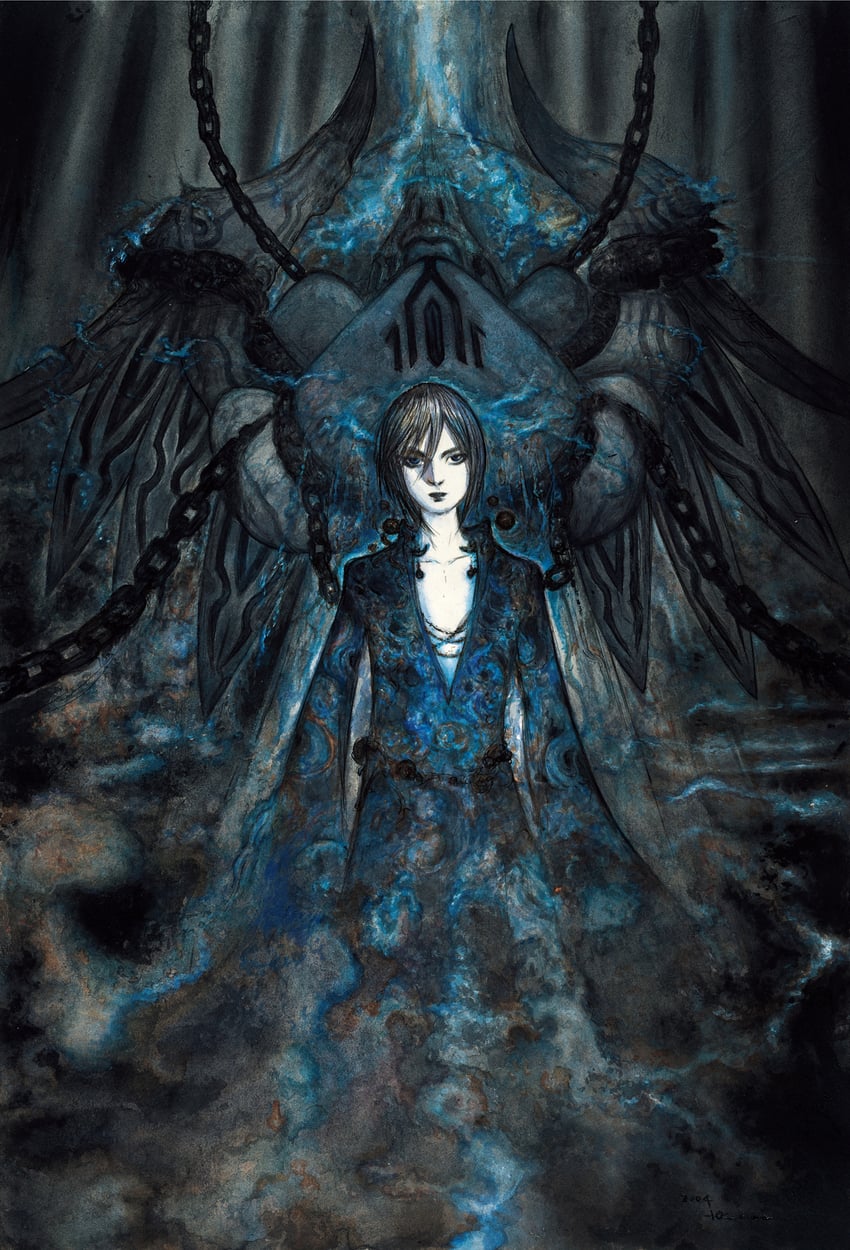 selh'teus and promathia (final fantasy and 1 more) drawn by amano_yoshitaka