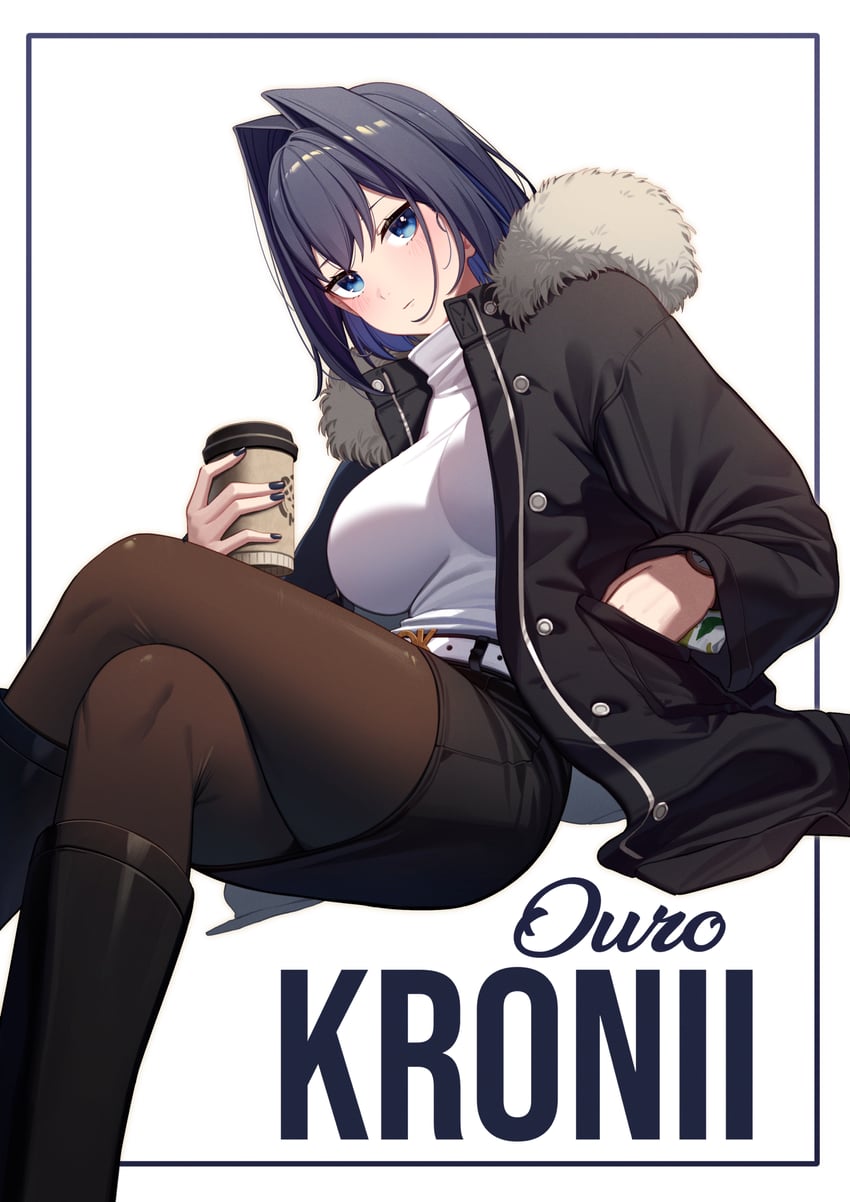 ouro kronii (hololive and 1 more) drawn by resu_desu