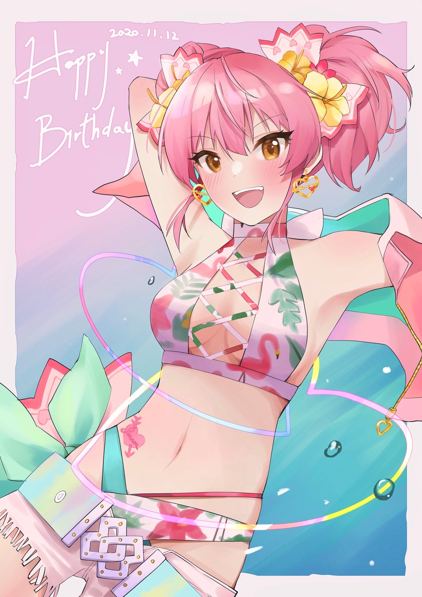 jougasaki mika (idolmaster and 1 more) drawn by risu_mikap